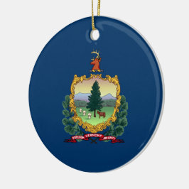 Ornamento De Cerâmica Bandeira do Estado de Vermont