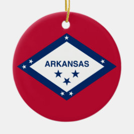 Ornamento De Cerâmica Bandeira do Estado do Arkansas