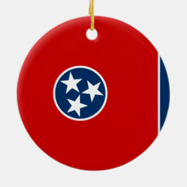 Ornamento De Cerâmica Bandeira do Estado do Tennessee
