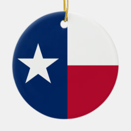 Ornamento De Cerâmica Bandeira do Estado Texano (Texas)