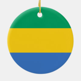 Ornamento De Cerâmica Bandeira do Gabão (Gabão)