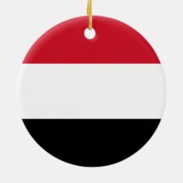 Ornamento De Cerâmica Bandeira do Iémen