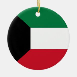 Ornamento De Cerâmica Bandeira do Kuwait