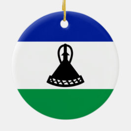 Ornamento De Cerâmica Bandeira do Lesoto