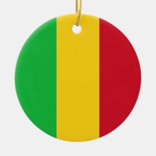 Ornamento De Cerâmica Bandeira do Mali