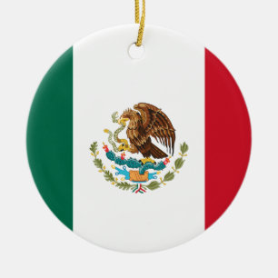Ornamento De Cerâmica Bandeira do México
