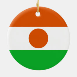Ornamento De Cerâmica Bandeira do Níger (país africano)