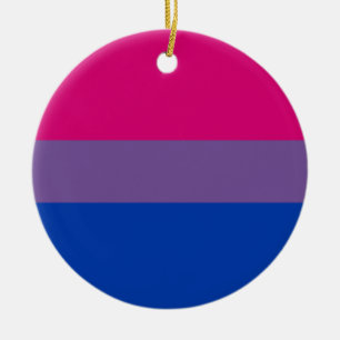 Ornamento De Cerâmica Bandeira do Orgulho Bissexual