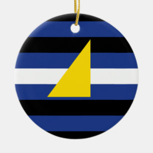 Ornamento De Cerâmica Bandeira do Orgulho de Aquecimento