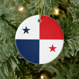 Ornamento De Cerâmica Bandeira do Panamá