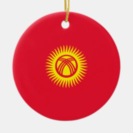 Ornamento De Cerâmica Bandeira do Quirguistão