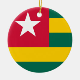 Ornamento De Cerâmica Bandeira do Togo