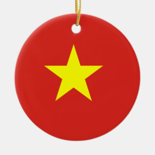 Ornamento De Cerâmica bandeira do Vietname