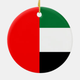 Ornamento De Cerâmica Bandeira dos Emirados Árabes Unidos