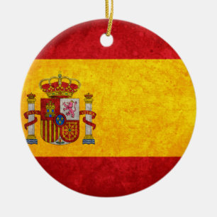 Ornamento De Cerâmica Bandeira espanhola