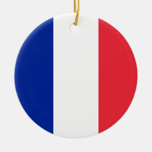 Ornamento De Cerâmica Bandeira França