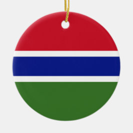 Ornamento De Cerâmica Bandeira Gâmbia