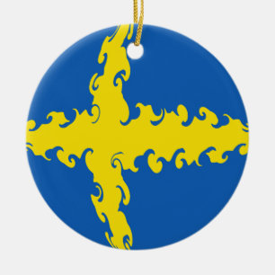 Ornamento De Cerâmica Bandeira Gnarly da suecia