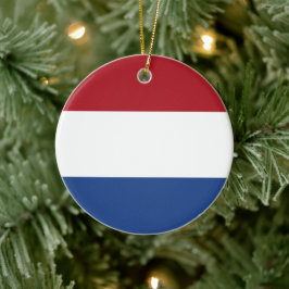 Ornamento De Cerâmica Bandeira Holandesa