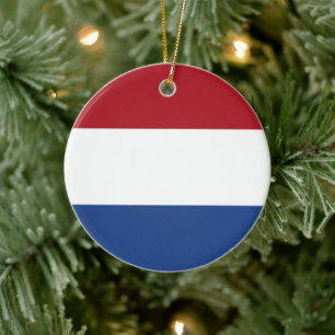 Ornamento De Cerâmica Bandeira Holandesa