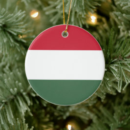 Ornamento De Cerâmica Bandeira Húngara