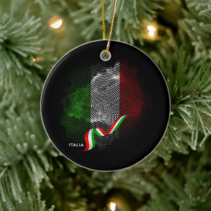 Ornamento De Cerâmica bandeira italiana