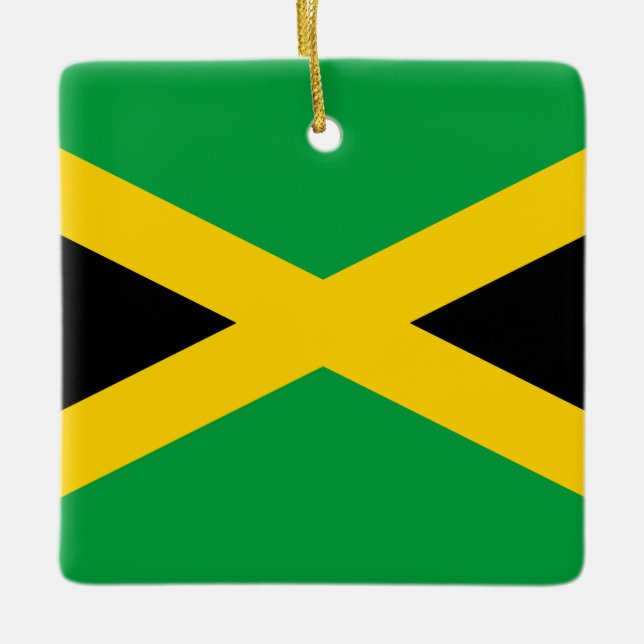 Ornamento De Cerâmica Bandeira Jamaica (jamaicana) (Frente)