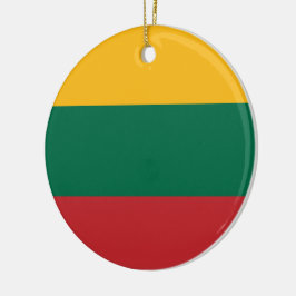 Ornamento De Cerâmica Bandeira lituana