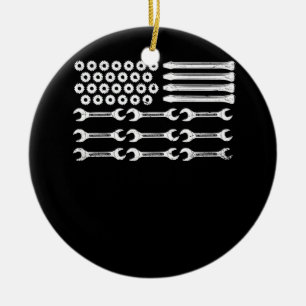 Ornamento De Cerâmica Bandeira Mecânica Mecânica Patriótica Independênci