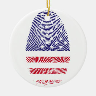 Ornamento De Cerâmica Bandeira nacional americana Independenc dos EUA da