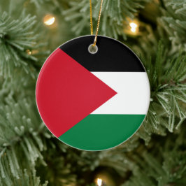 Ornamento De Cerâmica Bandeira Palestiniana (Palestina)