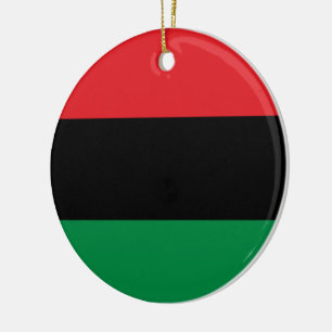 Ornamento De Cerâmica Bandeira Pan-Africana