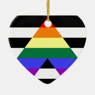 Ornamento De Cerâmica Bandeira reta do aliado