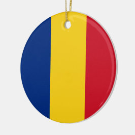 Ornamento De Cerâmica Bandeira romena (Romênia)