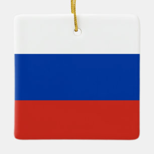 Ornamento De Cerâmica Bandeira Rússia (Rússia)