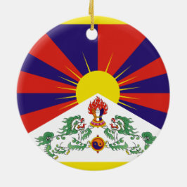 Ornamento De Cerâmica Bandeira tibetana