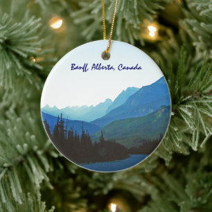 Ornamento De Cerâmica Banff Jasper Blue