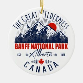 Ornamento De Cerâmica Banff National Park Canada Vintage aflita