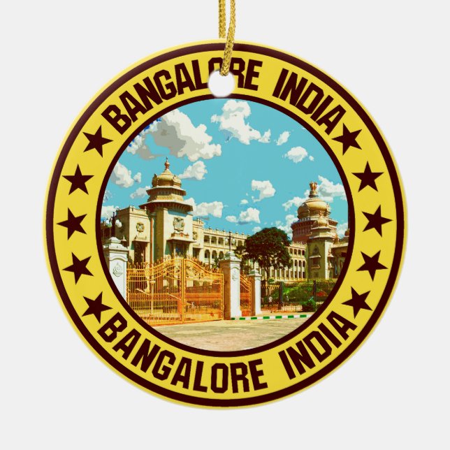 Ornamento De Cerâmica Bangalore (Frente)