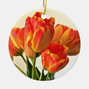 Ornamento De Cerâmica Banja Luka Tulips