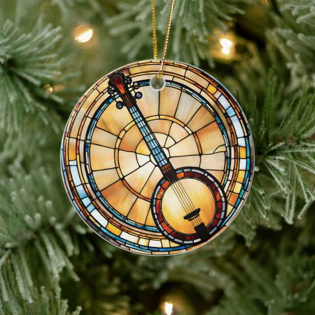 Ornamento De Cerâmica Banjo Music (Árvore)