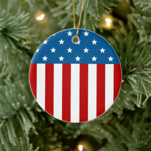 Ornamento De Cerâmica Banner de estrela girada