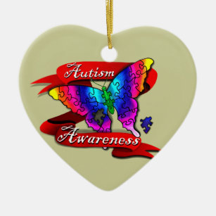 Ornamento De Cerâmica Banner de Sensibilização Autismo