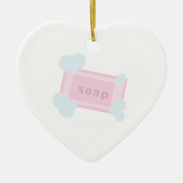 Ornamento De Cerâmica Bar de sabão (Frente)