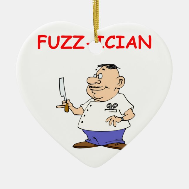 Ornamento De Cerâmica barbeiro (Frente)