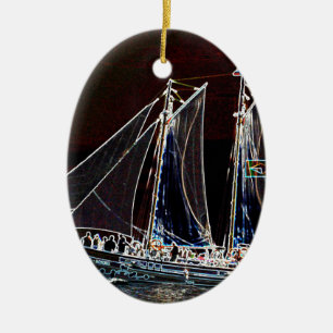 Ornamento De Cerâmica Barco à Vela- Fotografia Abstrata