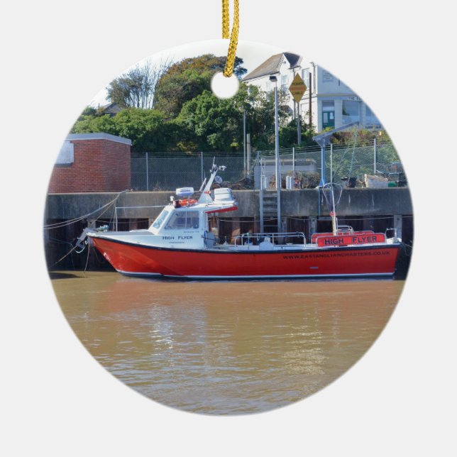 Ornamento De Cerâmica Barco Charter High Flyer (Frente)