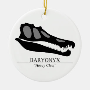 Ornamento De Cerâmica Baryonyx Skull