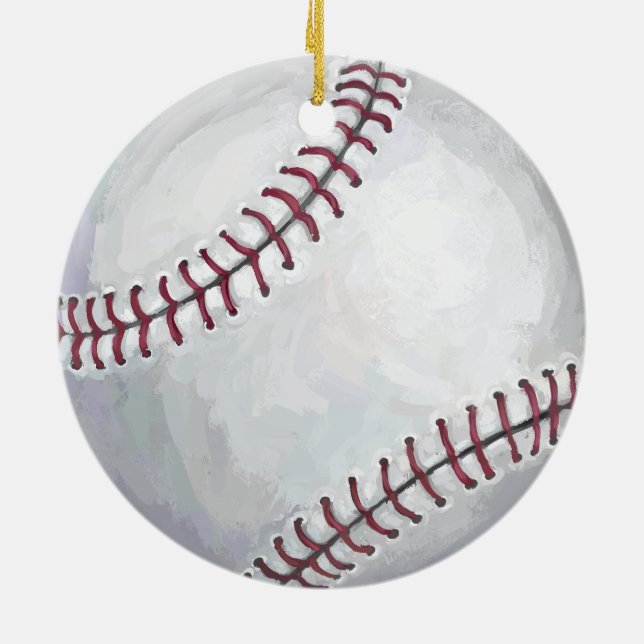 Ornamento De Cerâmica Baseball (Traseira)