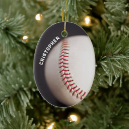 Ornamento De Cerâmica Baseball Personalizado